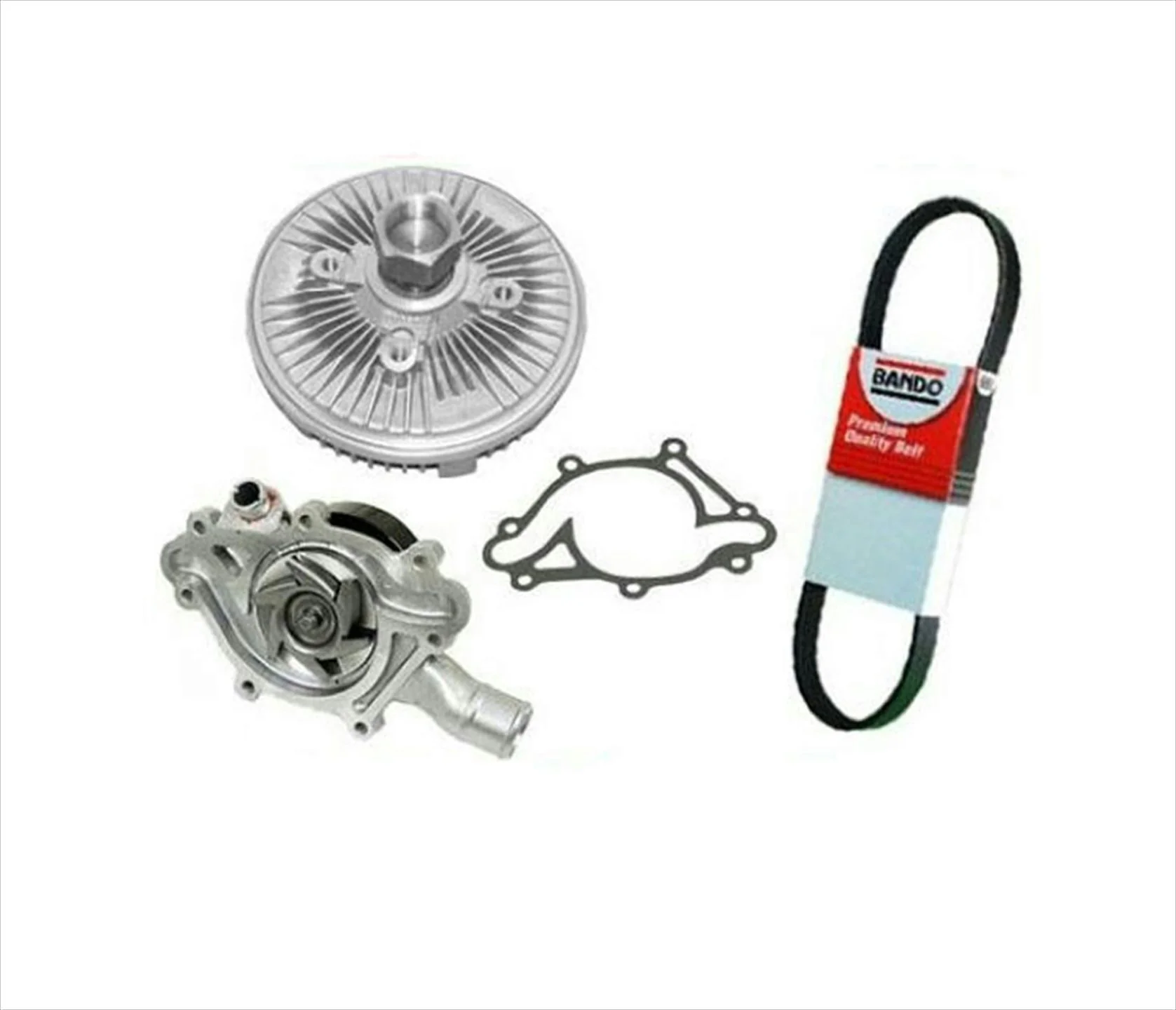 94-01 Ram Pick Up 1500 3.9L 5.2L 100% Leak Tested Water Pump Fan Clutch Belt