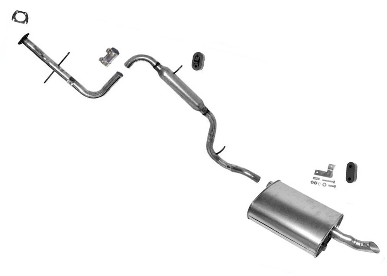 94-1997 Cutlass Supreme 94-96 Grand Prix 3.1L Single Muffler Exhaust Pipe System