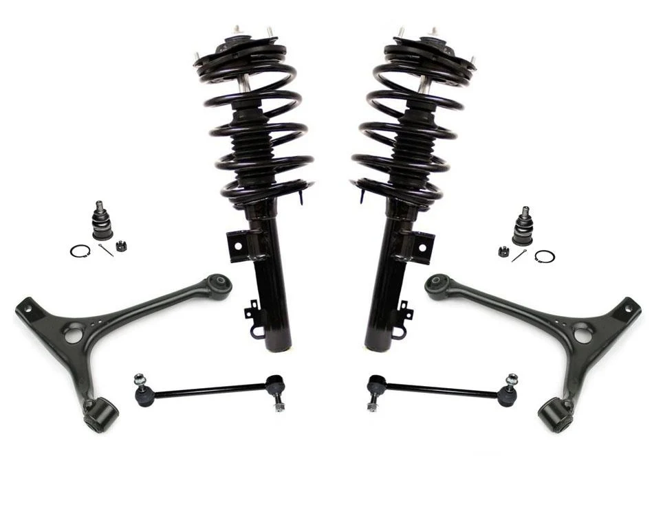 96 to 05/12/98 Taurus Lower Control Arm Ball Joint & Links Spring Struts 8Pc