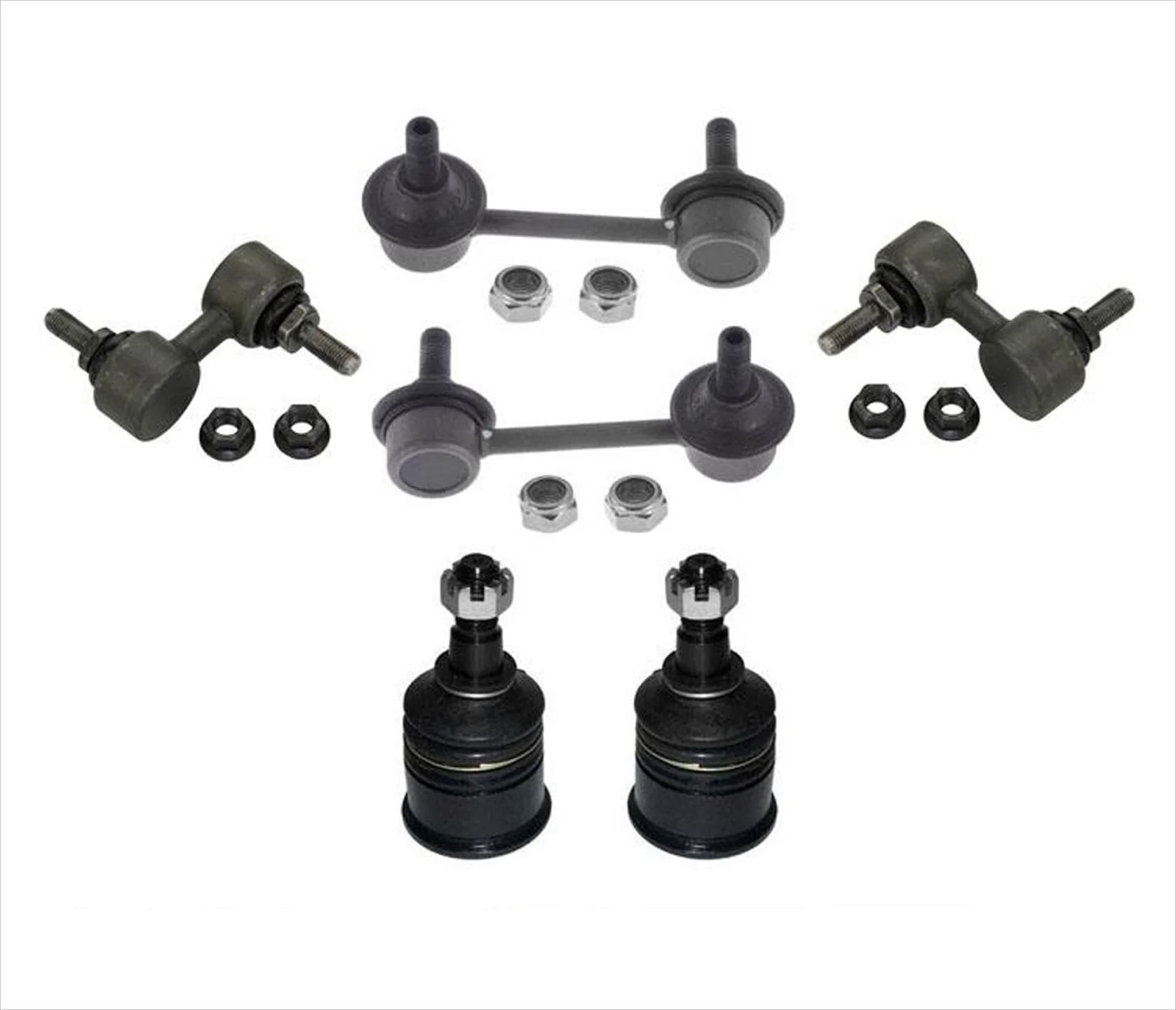 99-2000 Civic SI Frt & Rear Sway Bar Stabilizer Links Ball Joints 6Pc