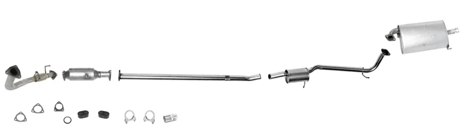 Accord 2.3L 2Door Cal Emis. M/T Eng Pipe Converter With Exhaust System Muffler