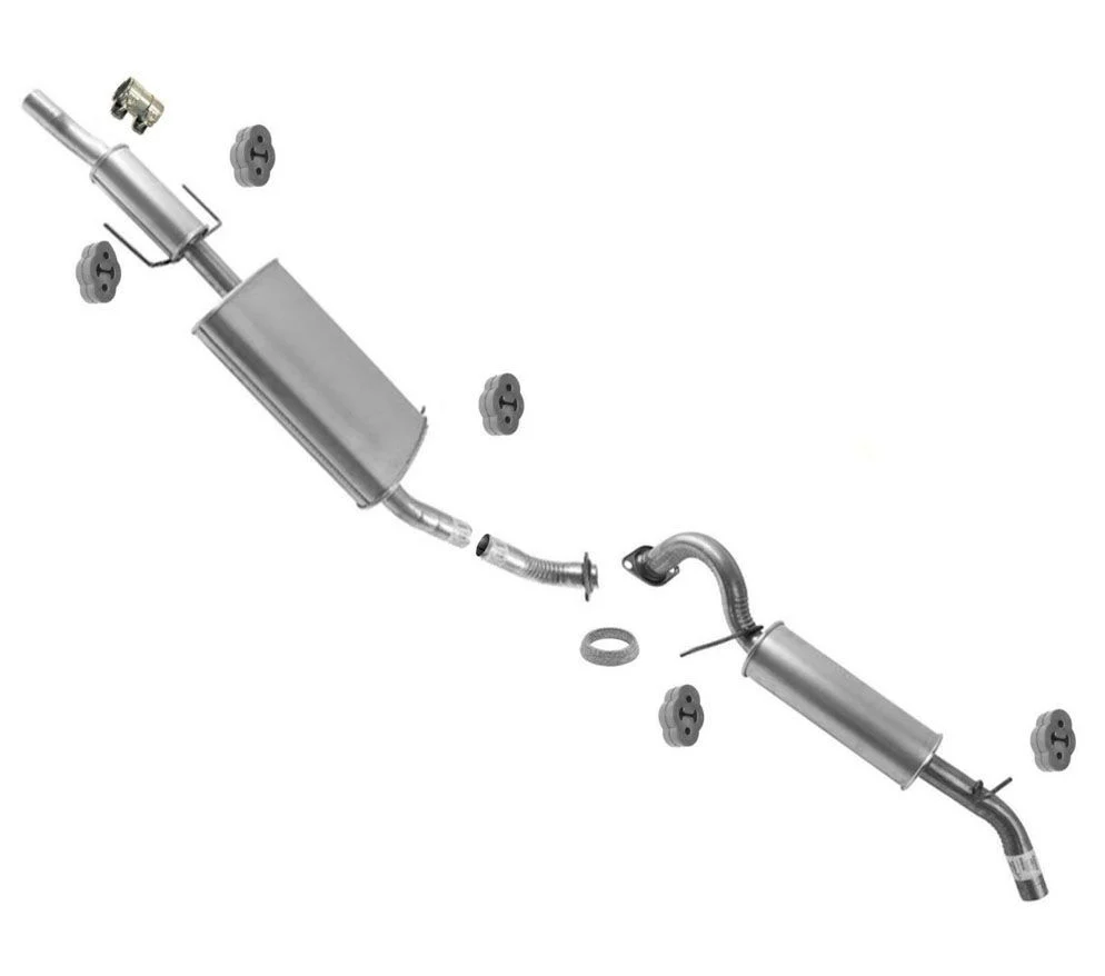 Resonator Muffler Assembly Tail Pipe For Ford Escape 2009 2010 2012 2.5L 3.0L