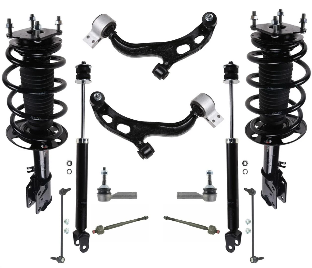 F Coil Spring Struts Shocks Control Arms For Ford Explorer 13-19 All Wheel Drive