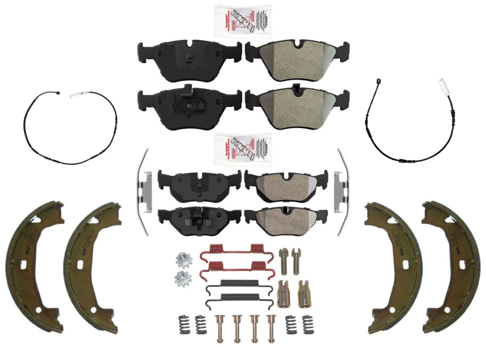 AME Disc Brake Pads Brake Sensors Parking Brake Shoes For BMW 128i 2012 2013