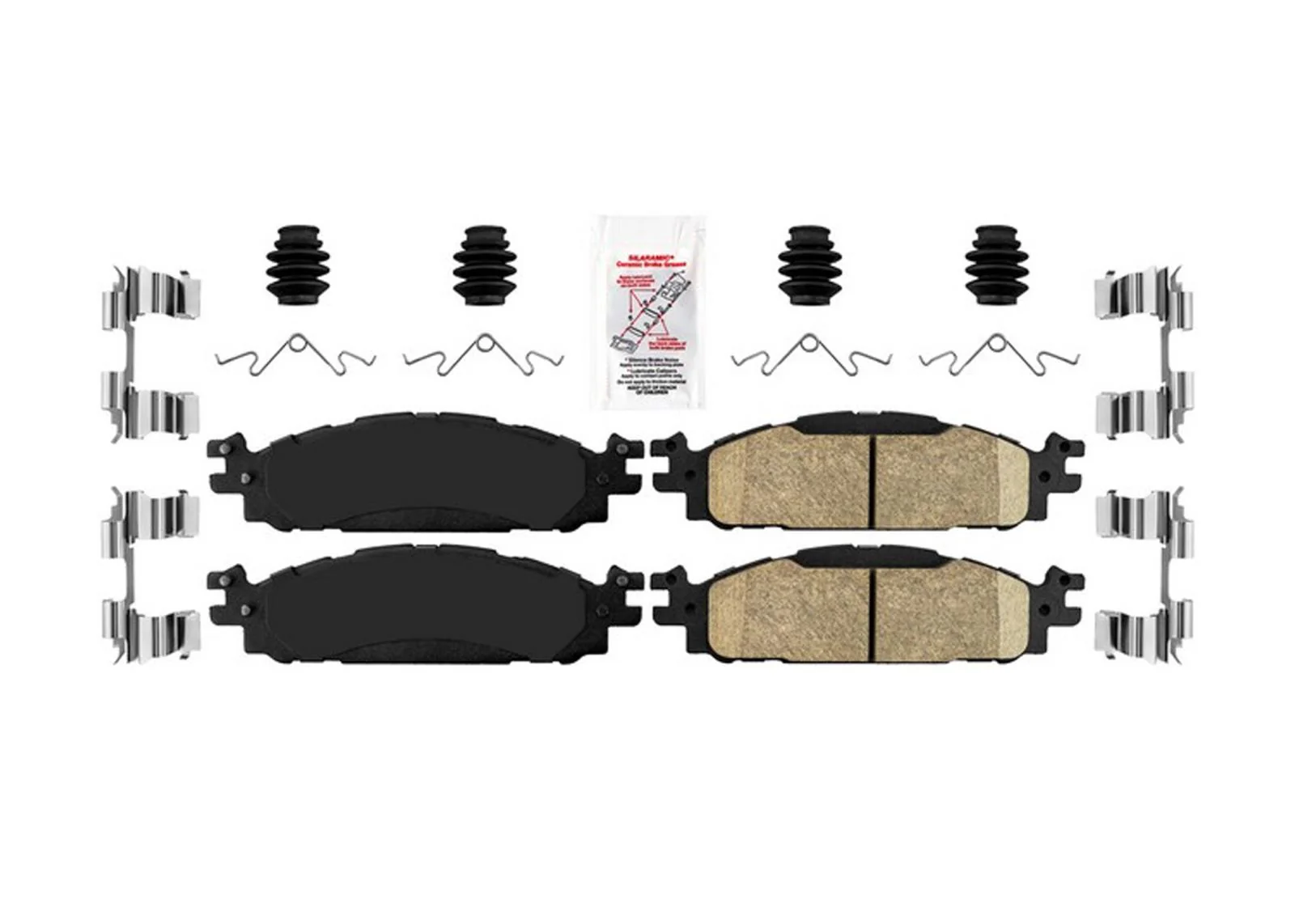AME Front & Rear Disc Brake Pads for Ford Explorer with 2011-2019 325MM Rotors - Image 2