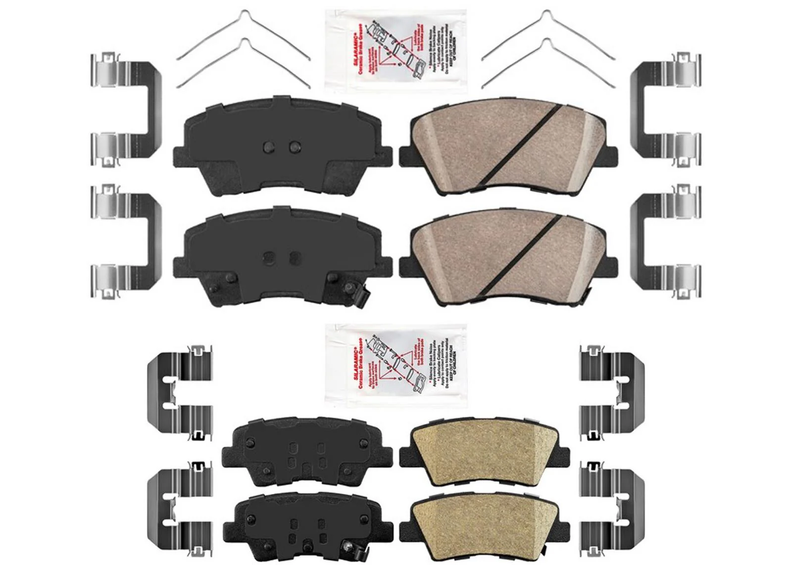 AME Improved Performance Ceramic Disc Brake Pads For Hyundai Elantra 2017-2020