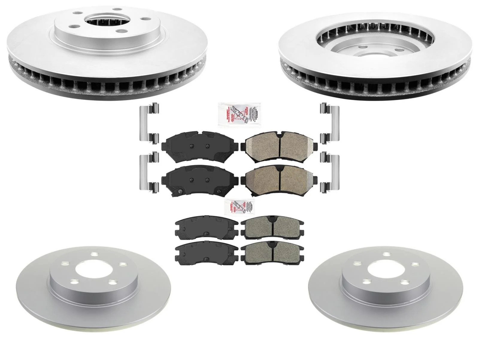 AME Improved Performance Disc Brake Rotors Pads for Cadillac Seville STS 98-02