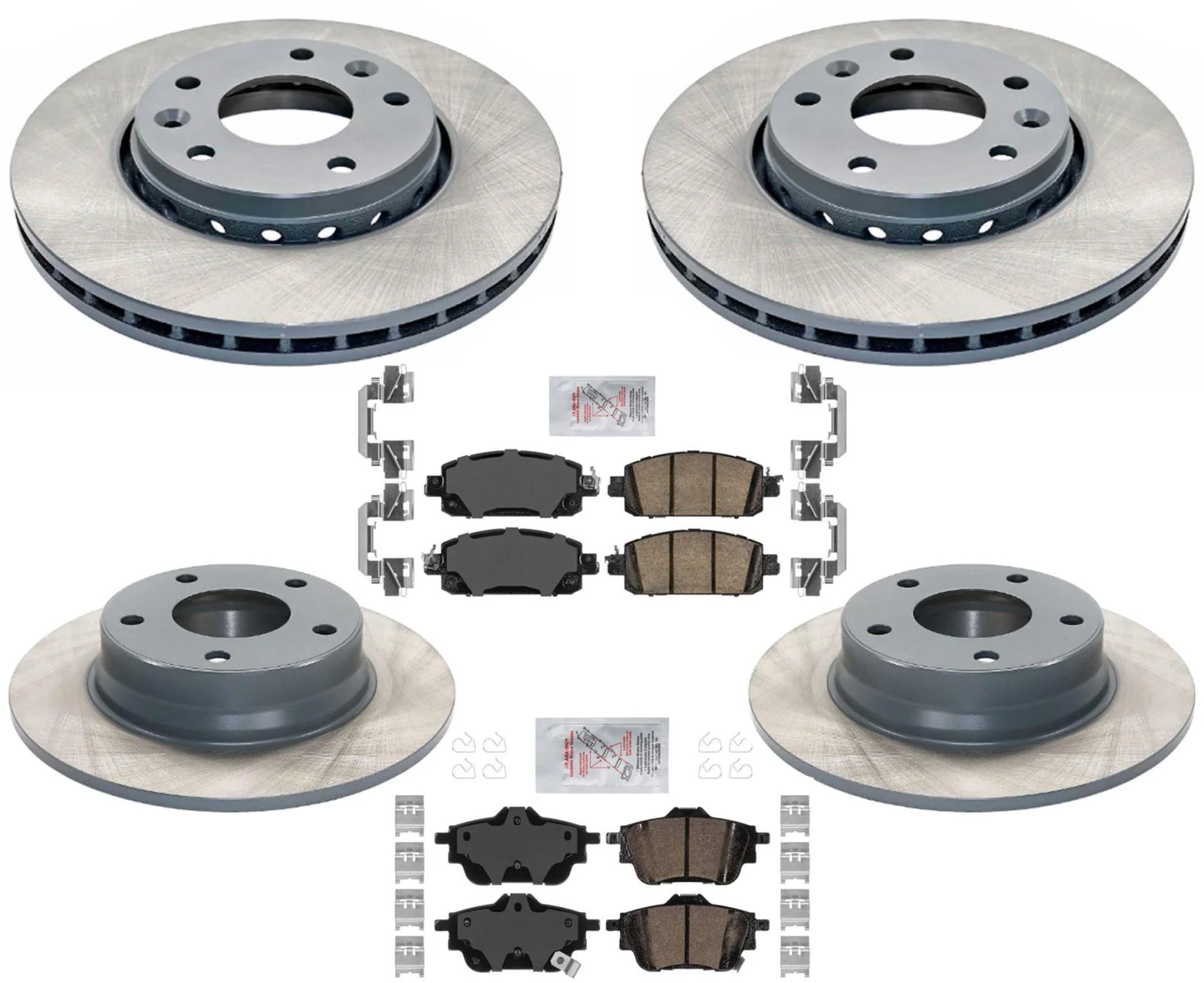 AME Coated Brake Rotors Ceramic Brake Pads For Nissan Sentra 2020 2021 2023
