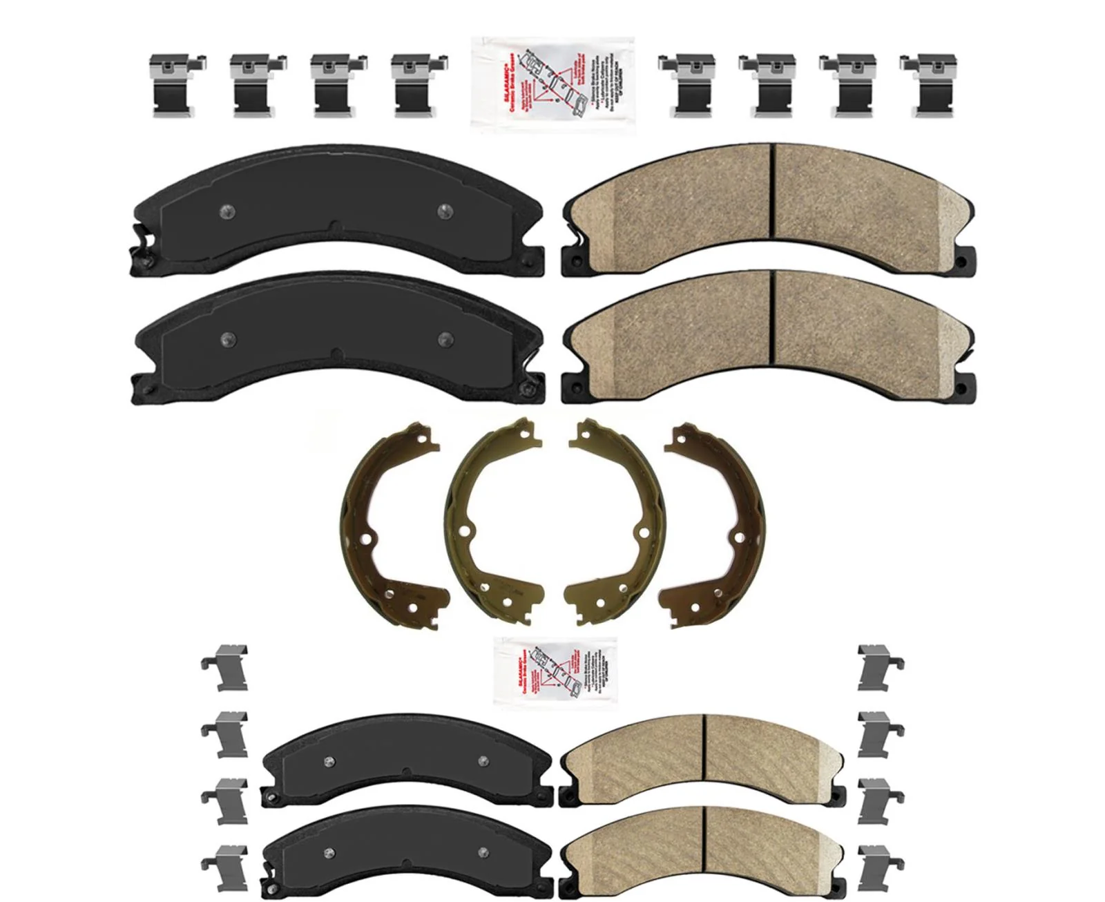 AmeriBRAKES Fleet Duty Ceramic Disc Brake Pads For 15-2021 Nissan Titan XD
