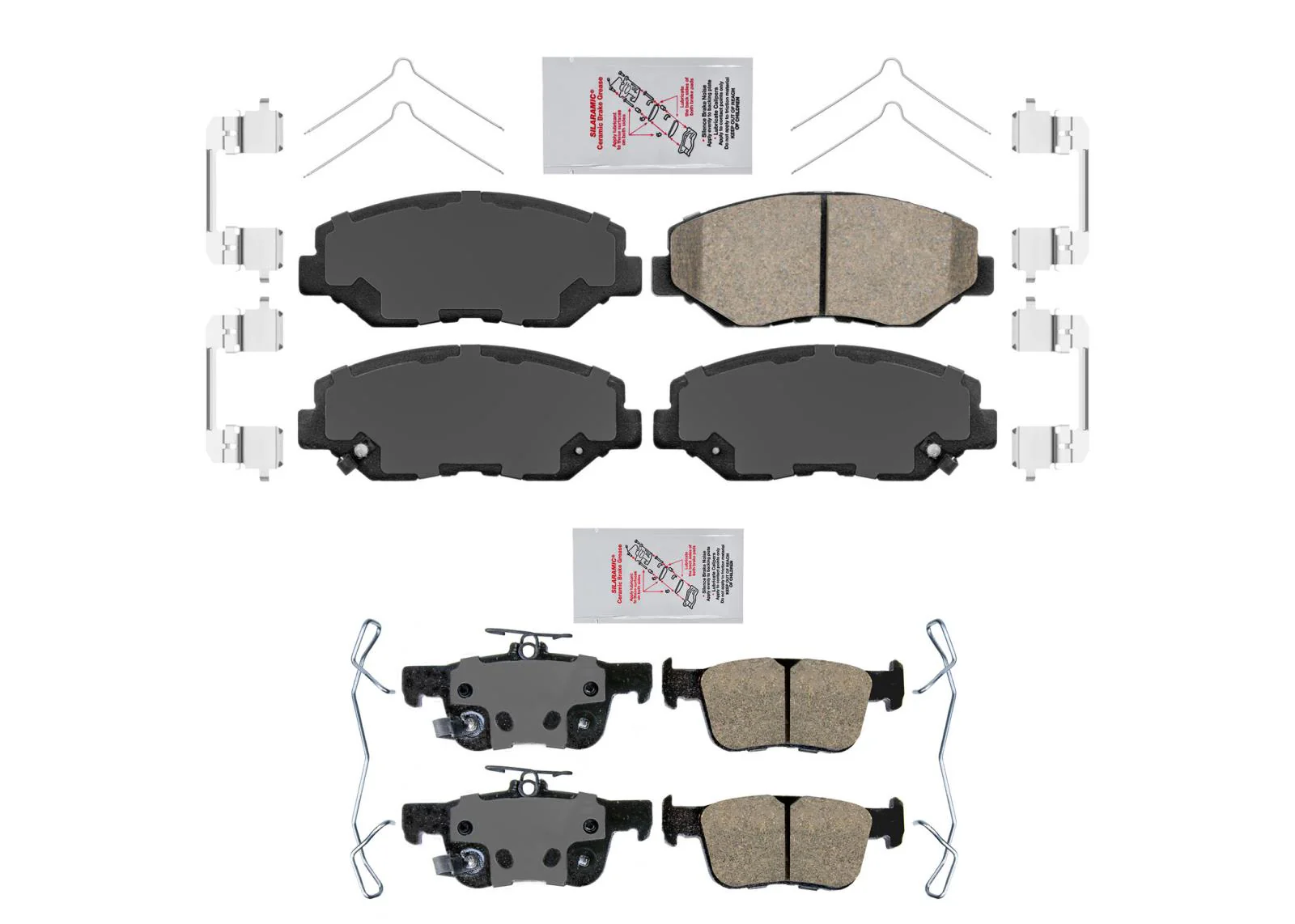 AmeriPro Premium Ceramic Disc Brake Pads for Honda Civic LX 2021