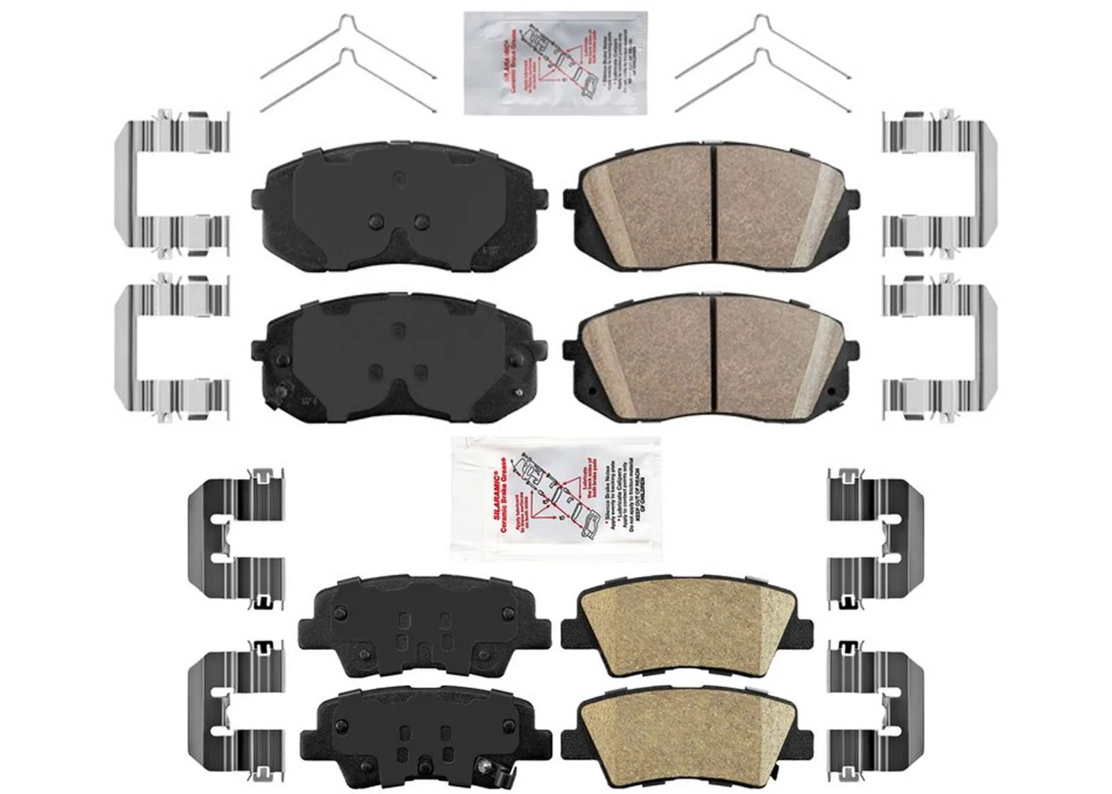 AmeriPro Premium Ceramic Disc Brake Pads for Hyundai Kona Electric 2019-2022