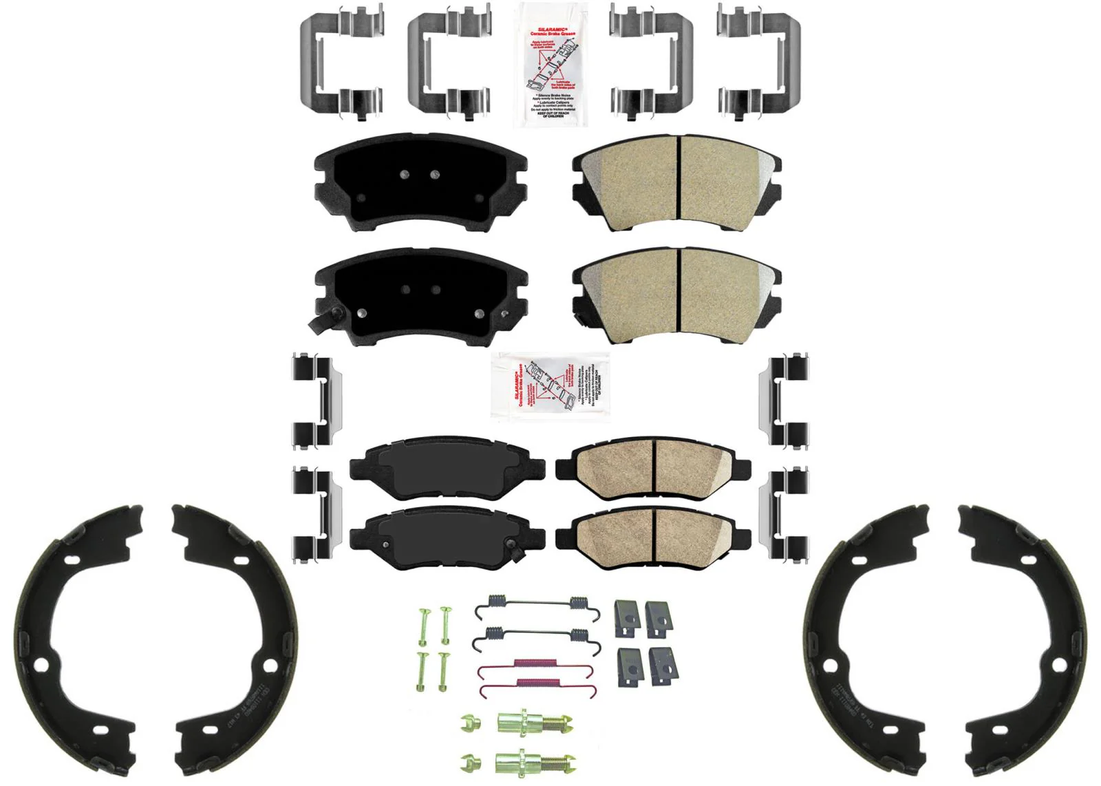 AmeriPro Premium OE Style Disc Brake Pads Parking Shoe for Camaro 10-15 3.6L