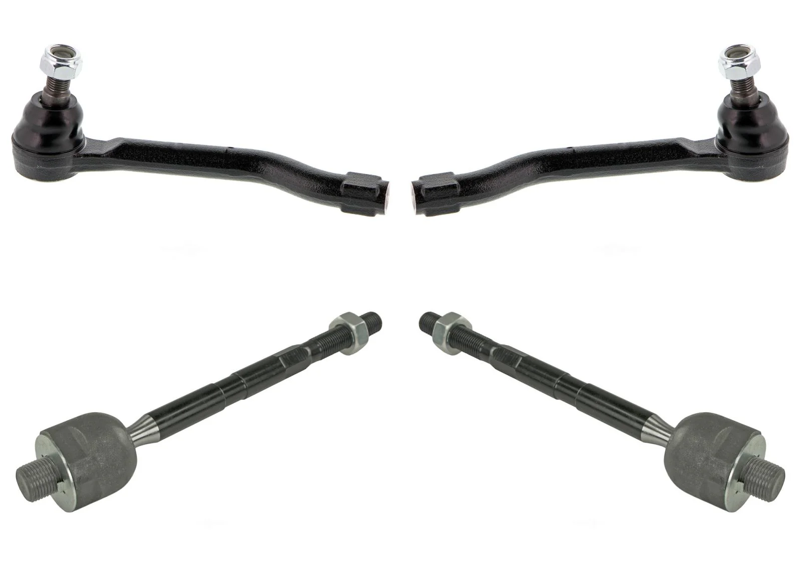 Anti Corrosion Coated Front Inner Outer Tie Rods for Honda Pilot 2016-2022