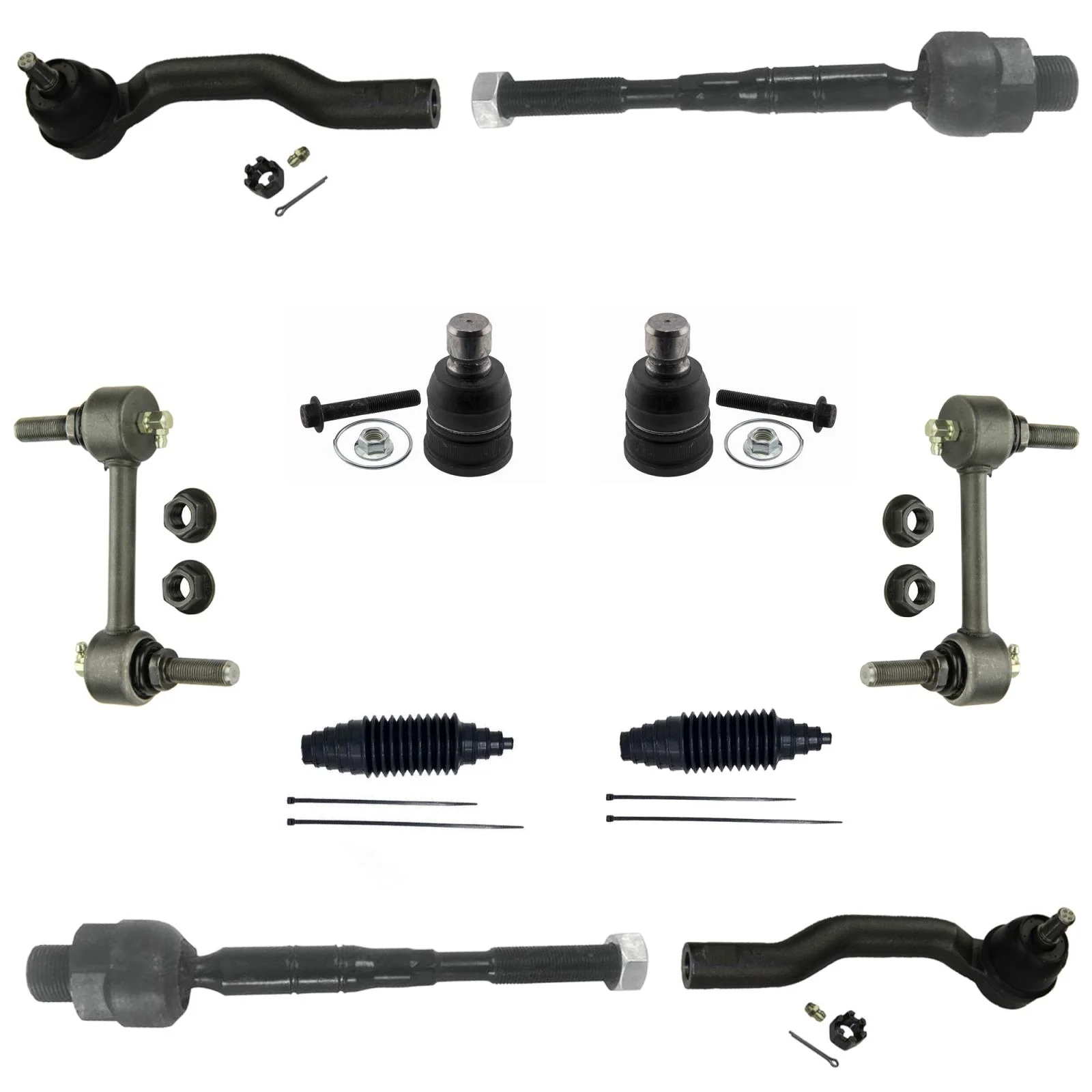 Ball Joints Tie Rods Stabilizer links for Ford Edge 2007 2010 2011 2012 2014