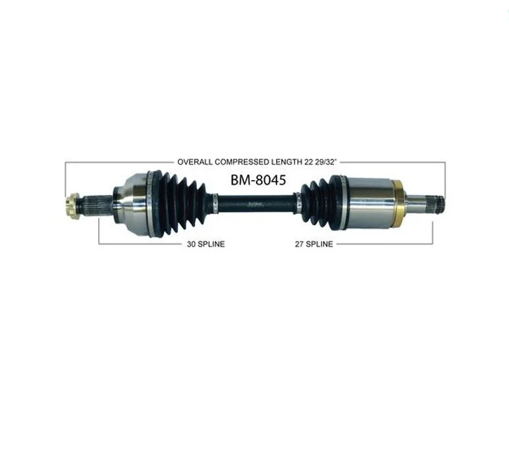 BM-8045 CV Axle Shaft - , Front Left 2000 X5 4.4i Lujo Sport Utility 4-Door