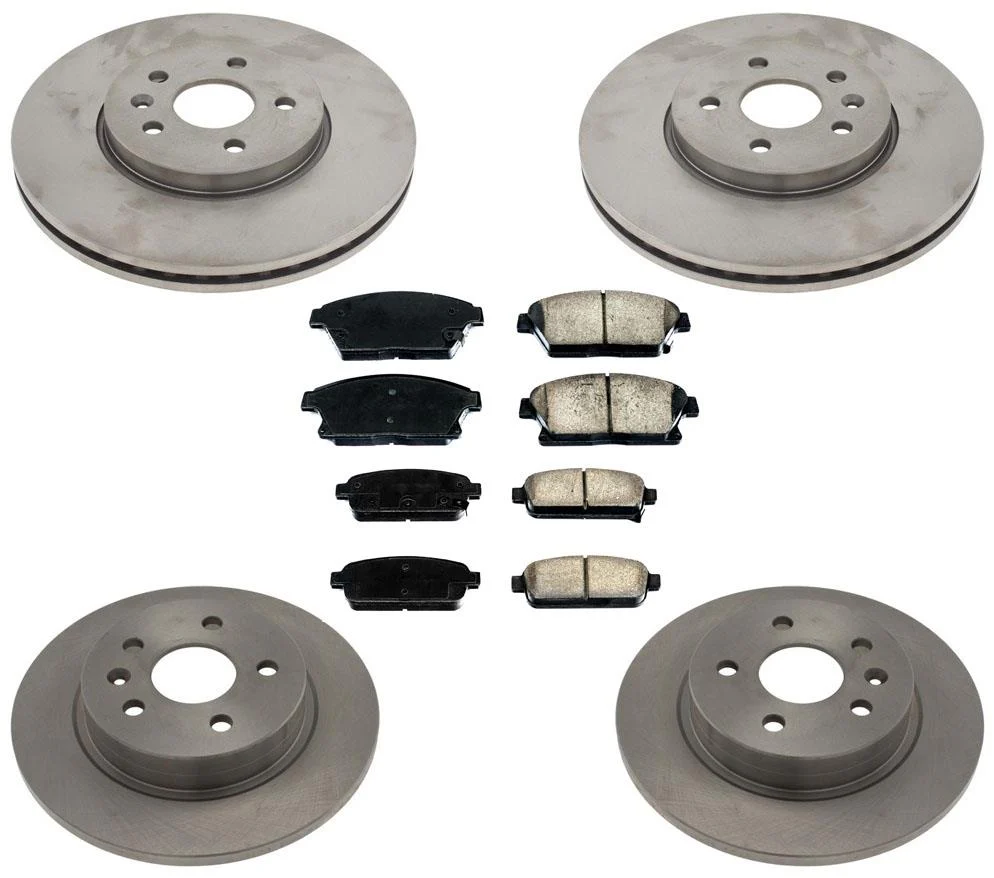 Brake Rotors Ceramic Brake Pads for Buick Encore 13-19 with 4 Wheel Brake Rotors