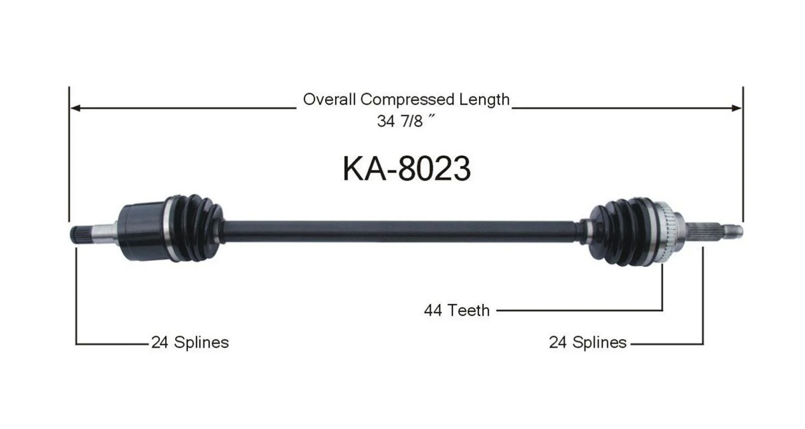 Cv Axle Will Fit Kia Rio 01-05 Passenger Side Automatic Transmission