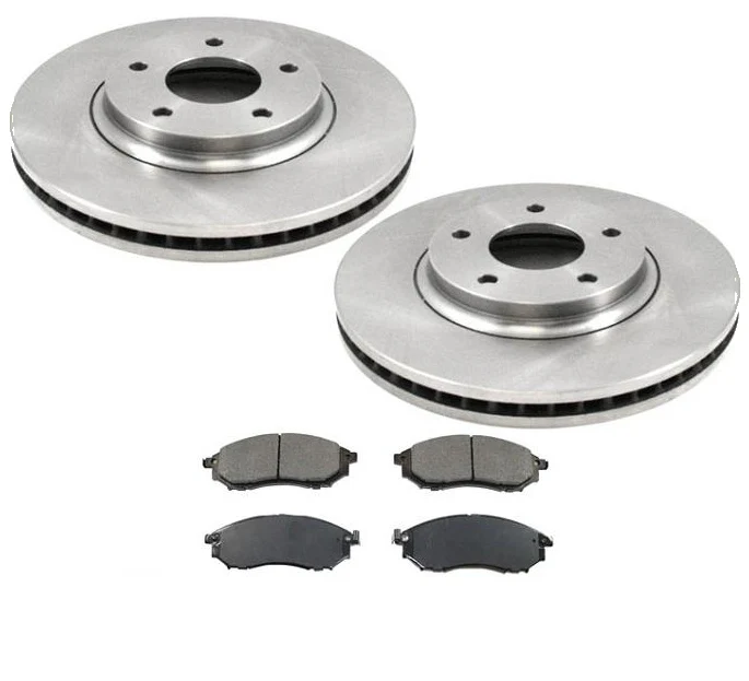 Front Brake Disc Rotors & Ceramic Pads For Infiniti Q45 2002 2003 2004 2005 2006