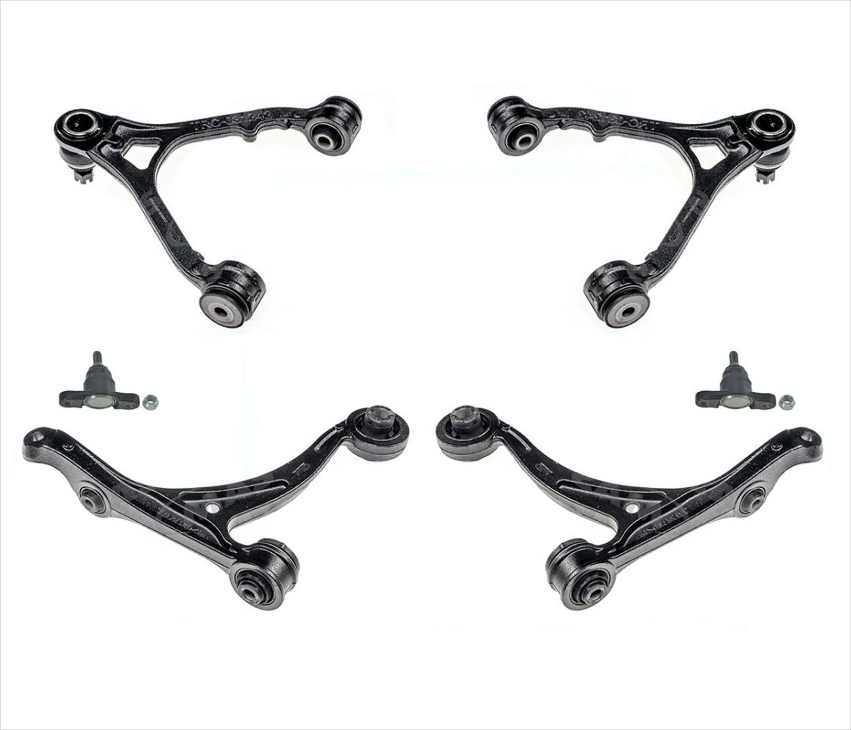 Front Lower & Upper Control Arms & Ball Joints For Honda S2000 2000-2009