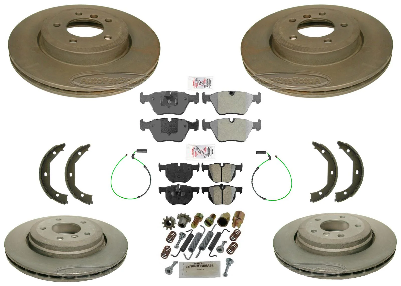 Carbon Performance Disc Brake Rotors & Brake Pads for BMW 330Ci 01-06