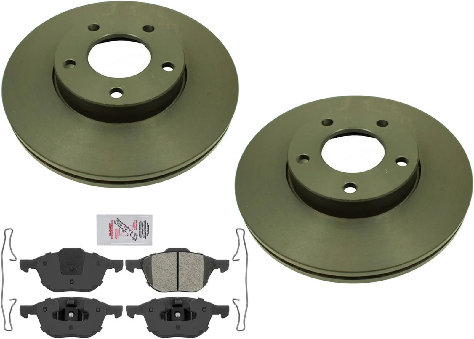 Carbon Performance Disc Brake Rotors Brake Pads For Mazda 3 2.0L Engine 04-13