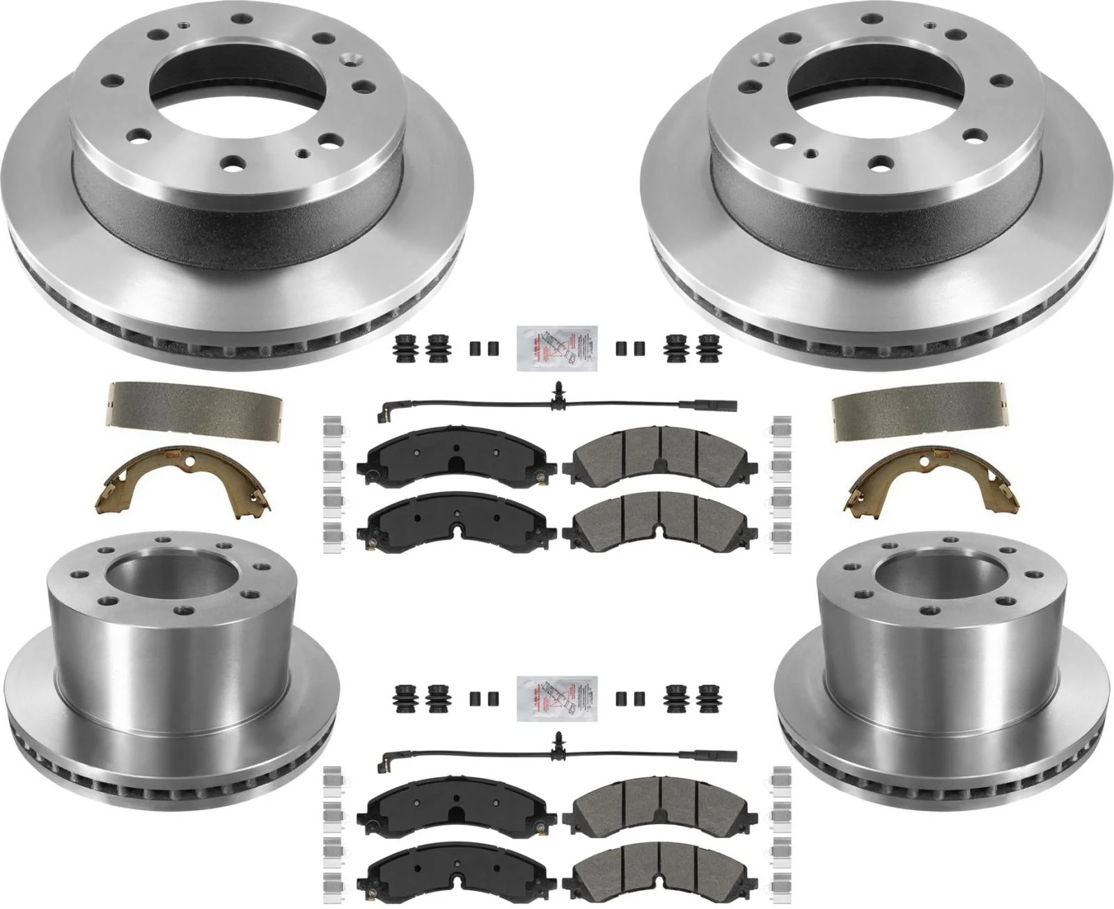 Carbon Performance Disc Brake Rotors Disc Pads for 20-23 GM Silverado 3500HD DRW