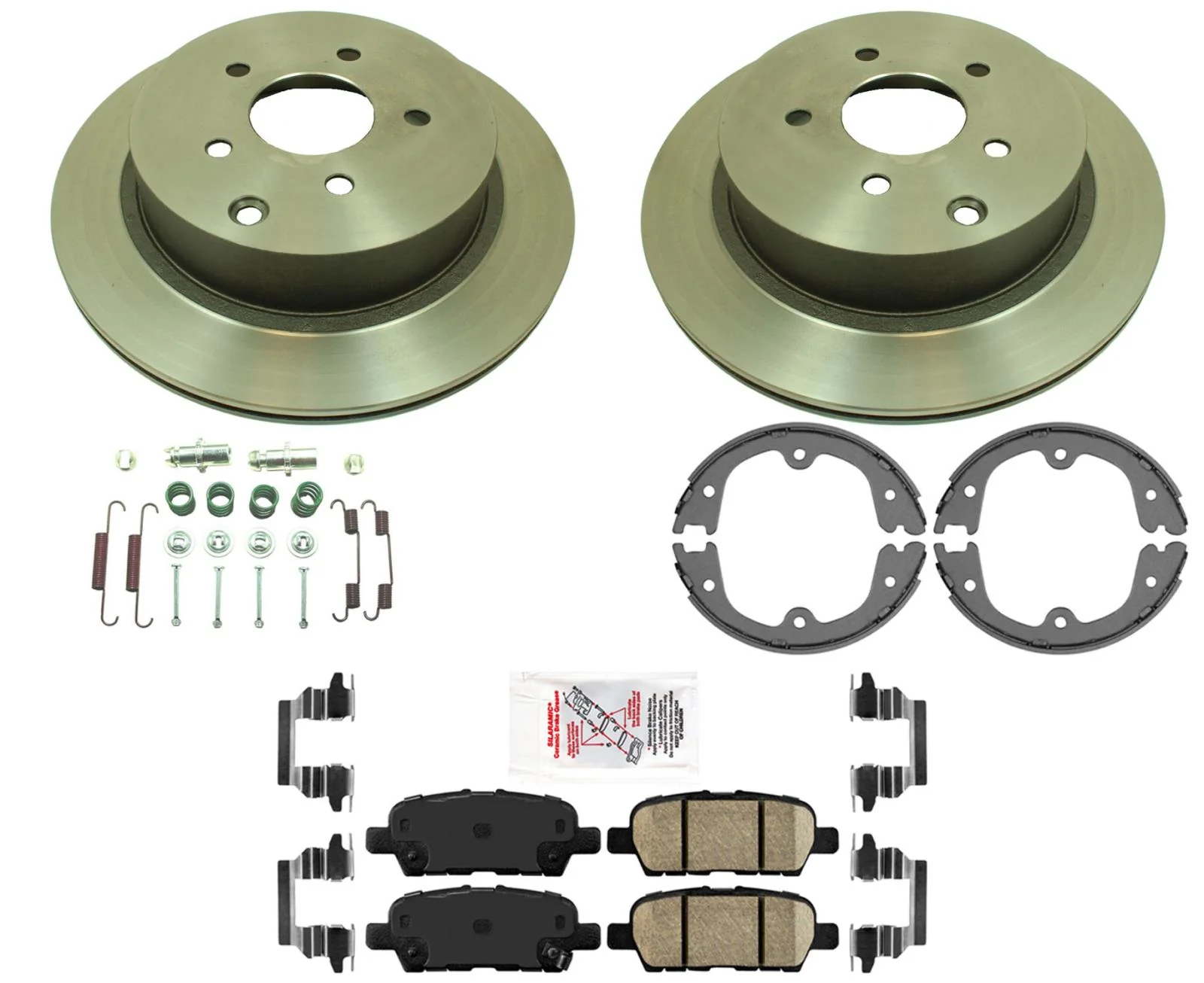 Carbon Performance Rear Brake Rotors Brake Pads Shoe for Nissan Murano 09-2022