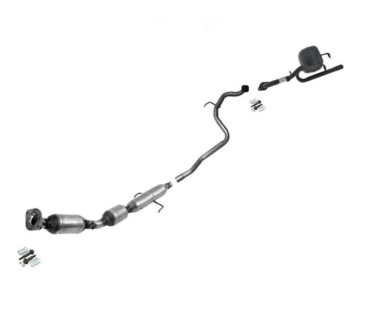 Catalytic Converter Extension Pipe Muffler For Toyota Yaris 1.5L Hatchback 06-11