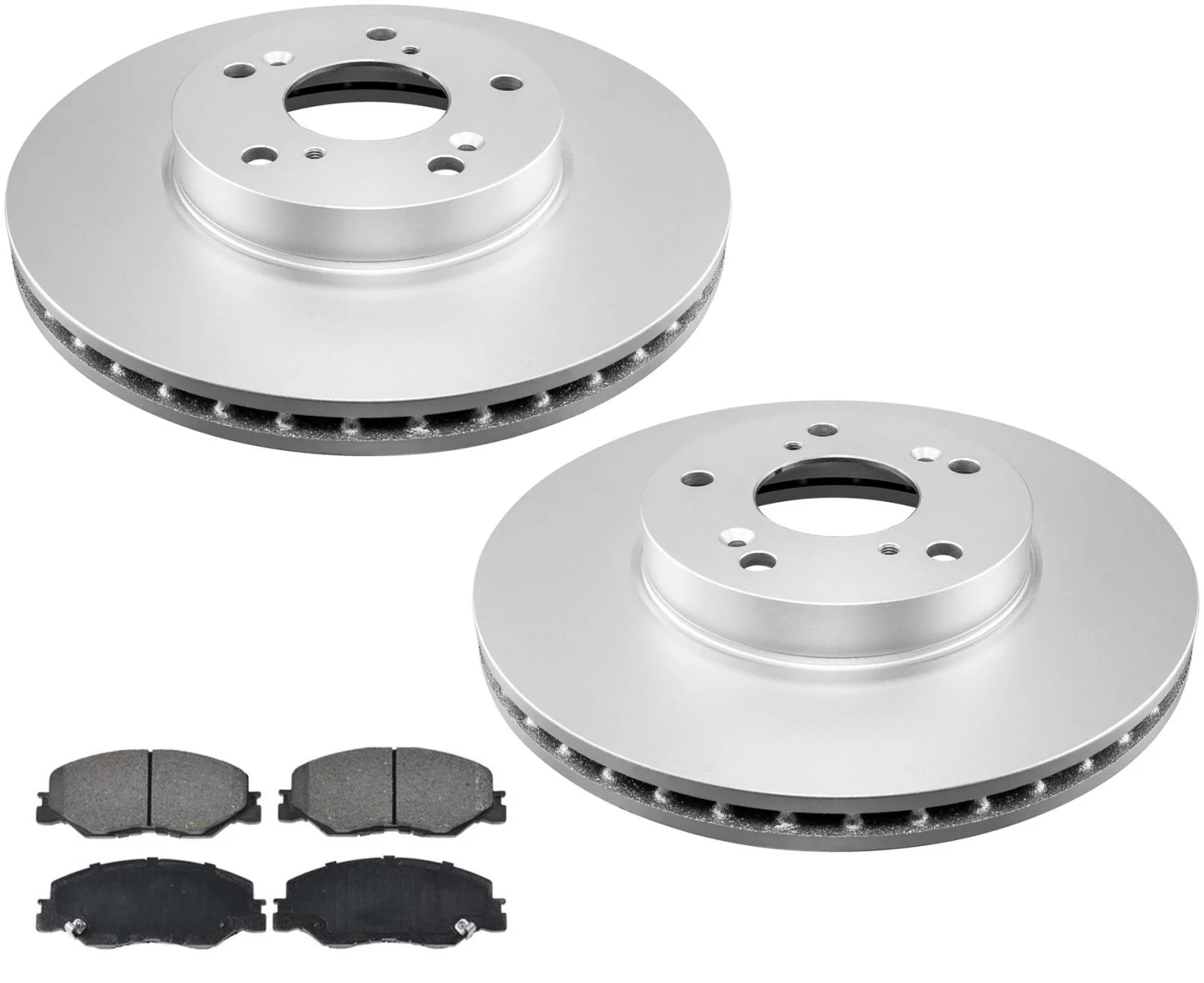 Ceramic Front Pads & Coated Disc Brake Rotors For Honda Civic 1.5 2.0 2022-2024