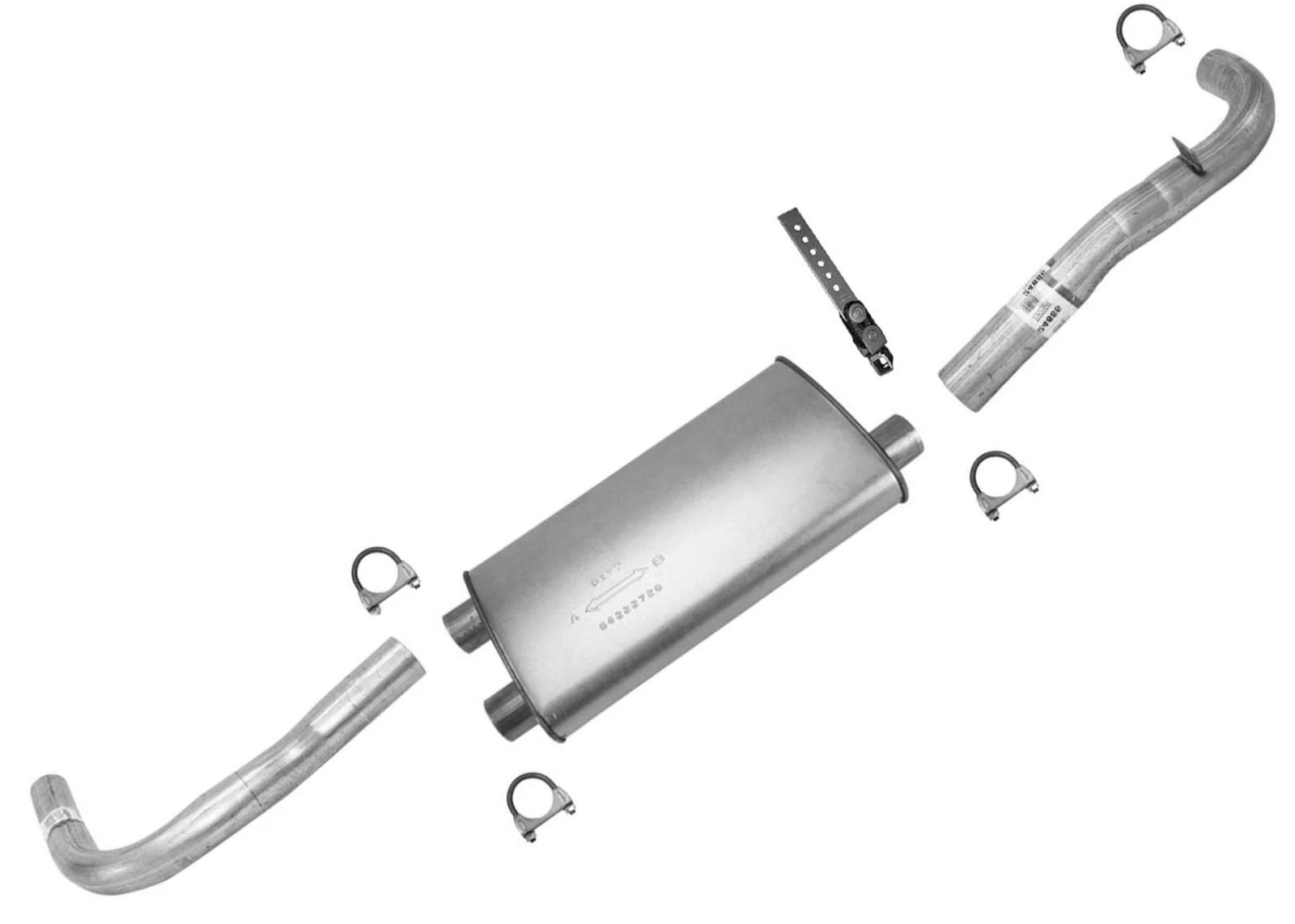 Chevrolet Camaro Firebird Dual Exhaust Rear Muffler + Tail Pipes 1993-1997