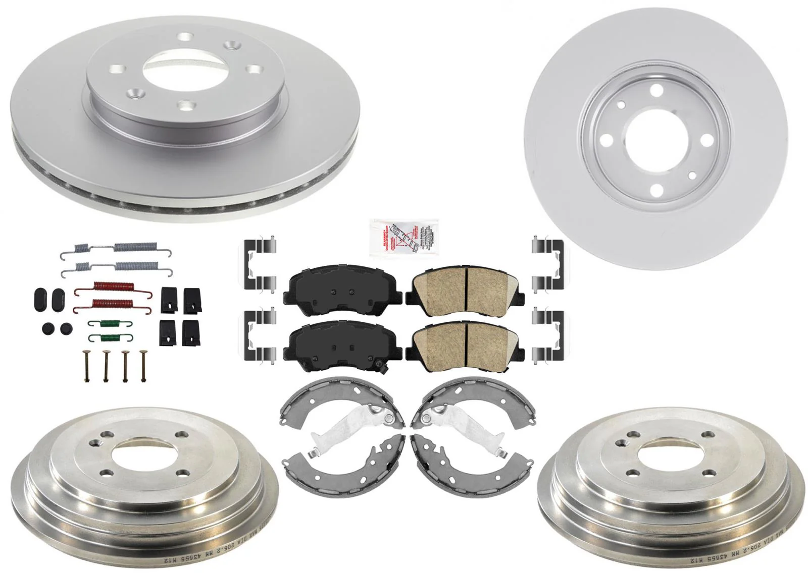 Coated Disc Brake Rotors Drums Brake Shoes Pads For Hyundai Accent SE 2013-2017