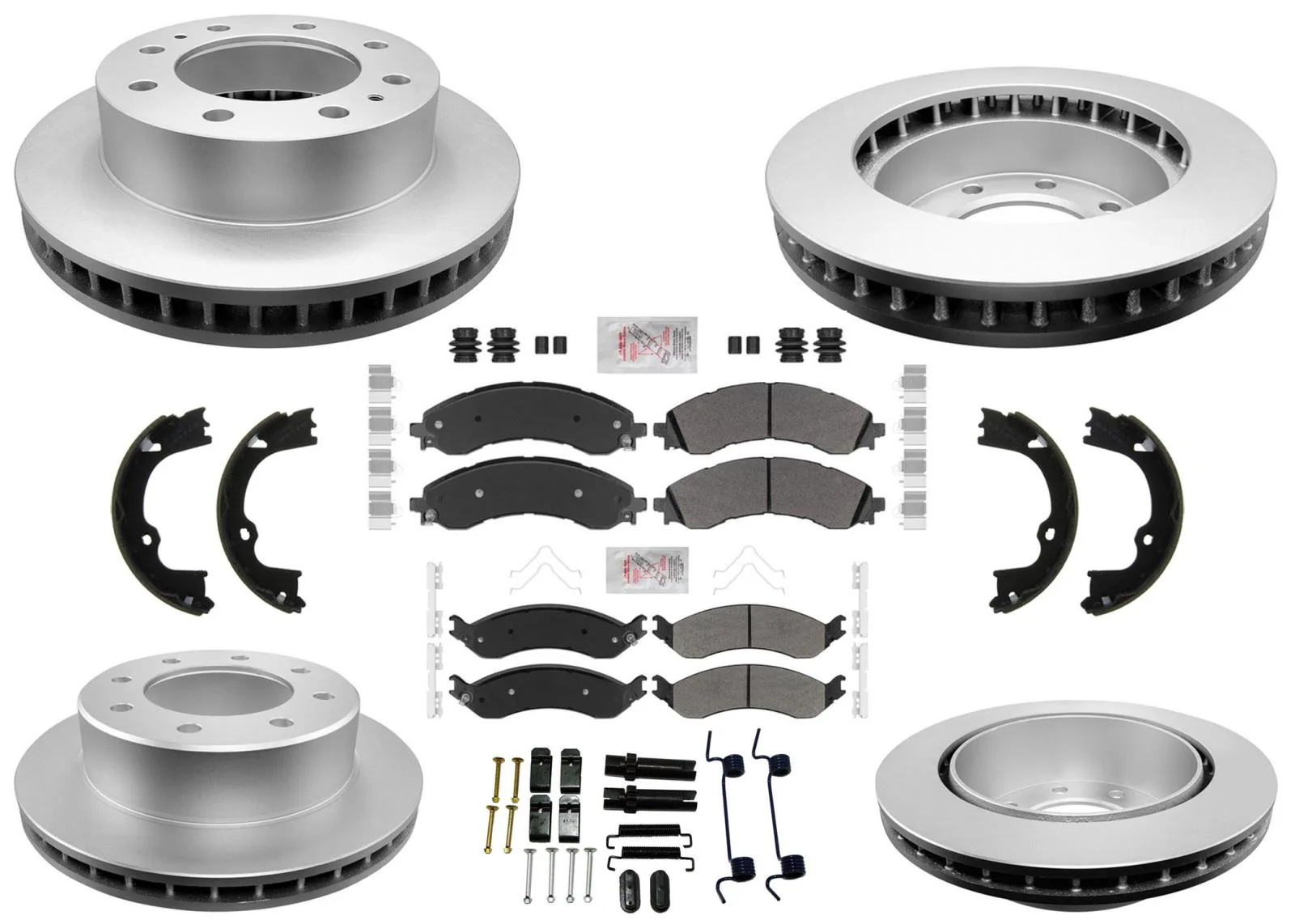 Coated Disc Brake Rotors for Chevrolet Express Van 3500 2021-2024 9900 GVW SRW