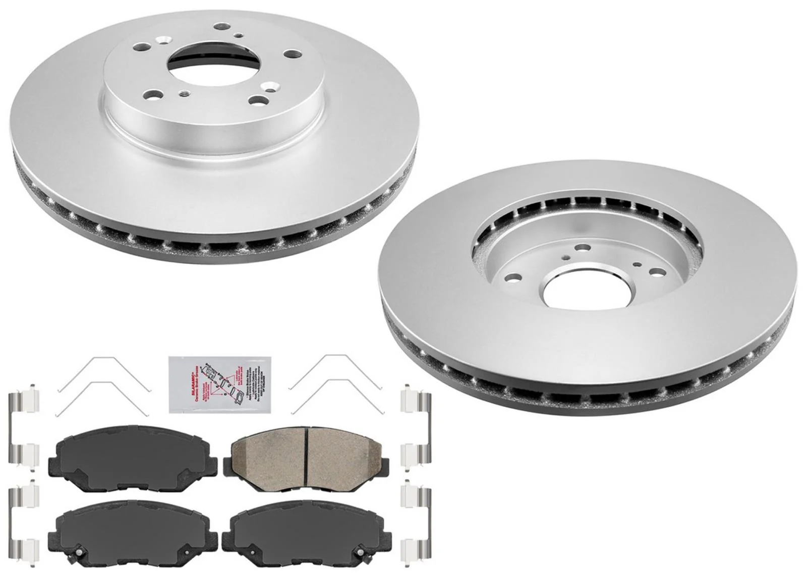 Coated Disc Brake Rotors Pads for Honda Accord 03-15 2.4L with 282MM Rotor Size