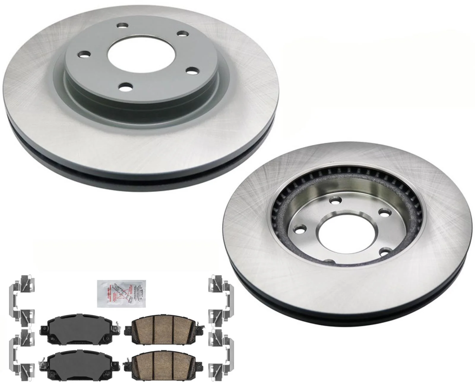 For Nissan Sentra 2020-2023 Coated Front Disc Brake Rotors & Ceramic Pads
