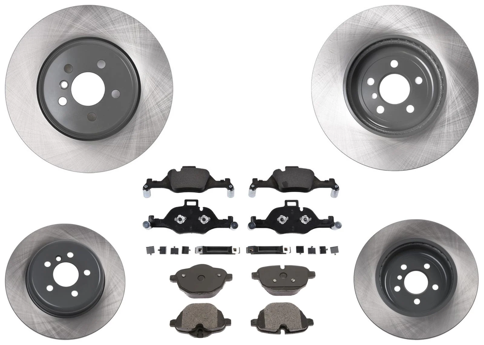Coated Front & Rr Disc Brake Rotors Disc Brake Pads for BMW X5 19-23 3.0L 348MM