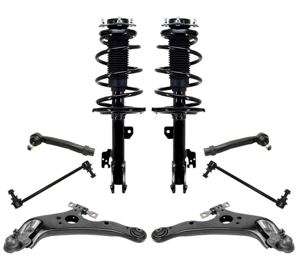 Front Struts Control Arms Tie Rods For Sienna 7 Passenger Frnt Wheel Drive 15-20