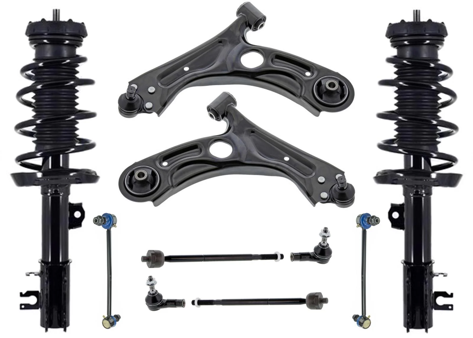 Coil Spring Struts and Control Arms & BJ Tie Rods for Chevrolet Sonic RS Rally