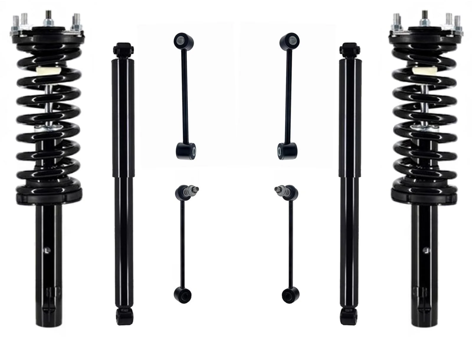 Coil Spring Struts Rear Shocks for Jeep Grand Cherokee V8 2005 2007 2009 2010