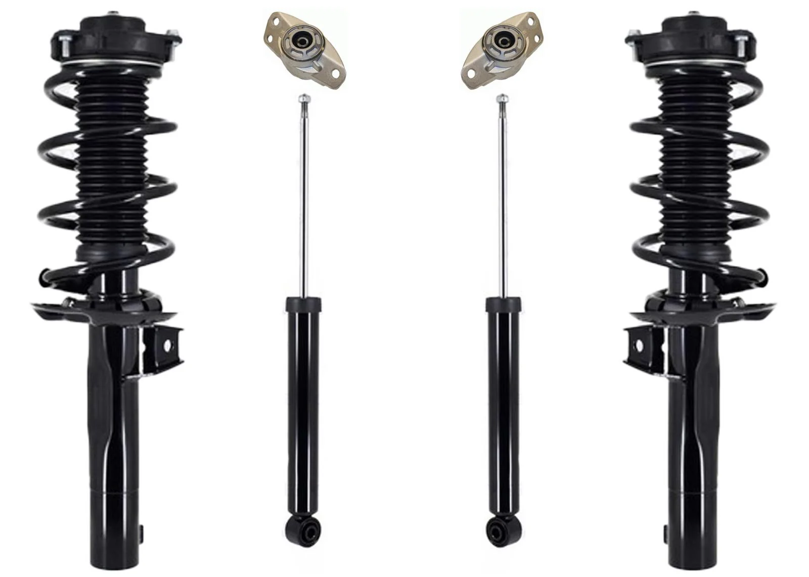 Coil Spring Struts + Rear Shocks Mounts & Bushings for 2007-2016 Volkswagen EOS