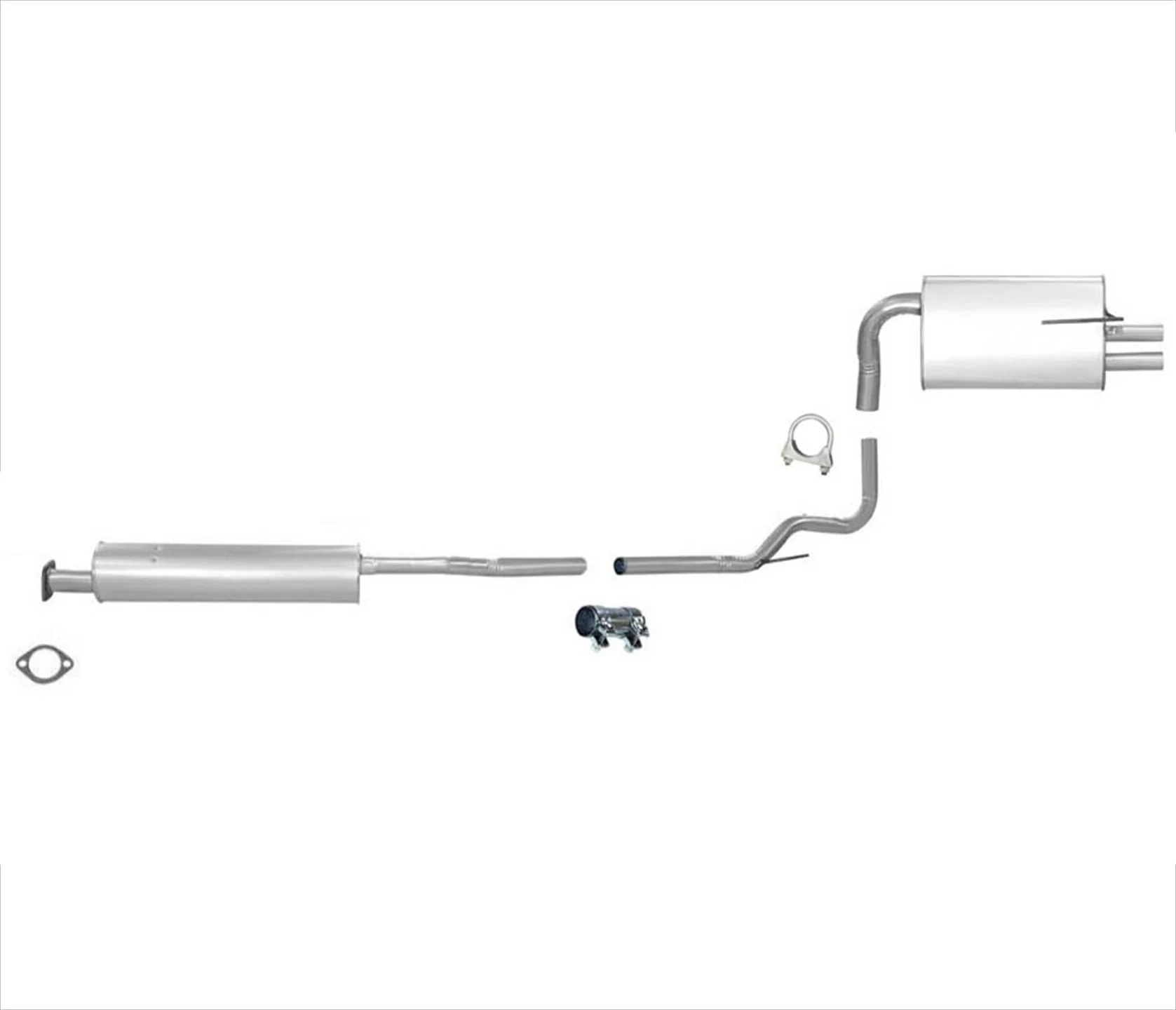 Resonator Pipe Muffler Exhaust System For Nissan Altima 2.5L 2002 2003 2004 2006