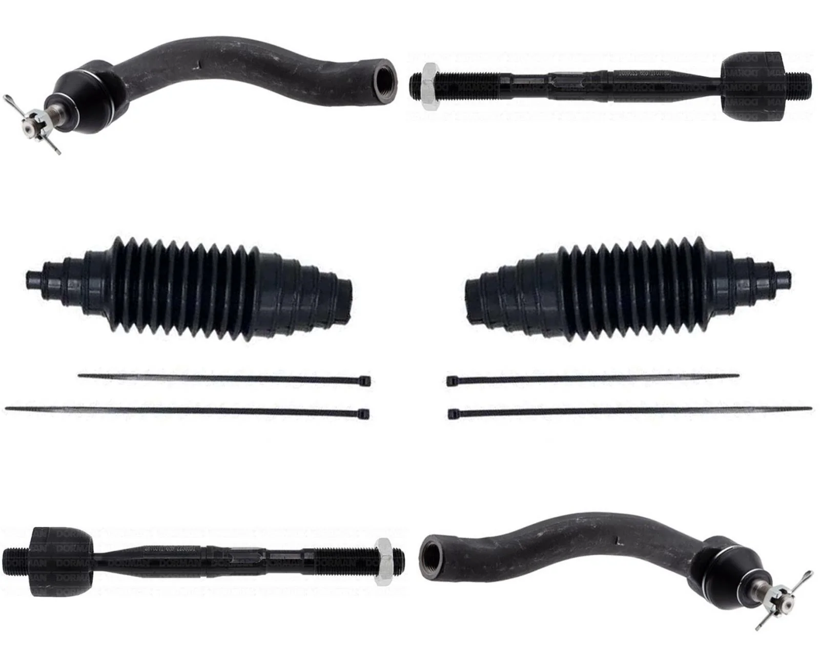 Complete Front Inner & Outer Tie Rods Assembly For Toyota Camry 2018-2023