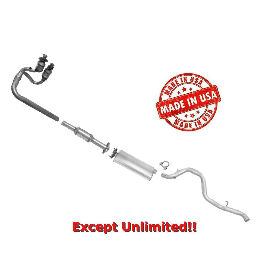 Complete Muffler Exhaust System Catalytic Converter for Jeep 04-06 Wrangler 4.0L