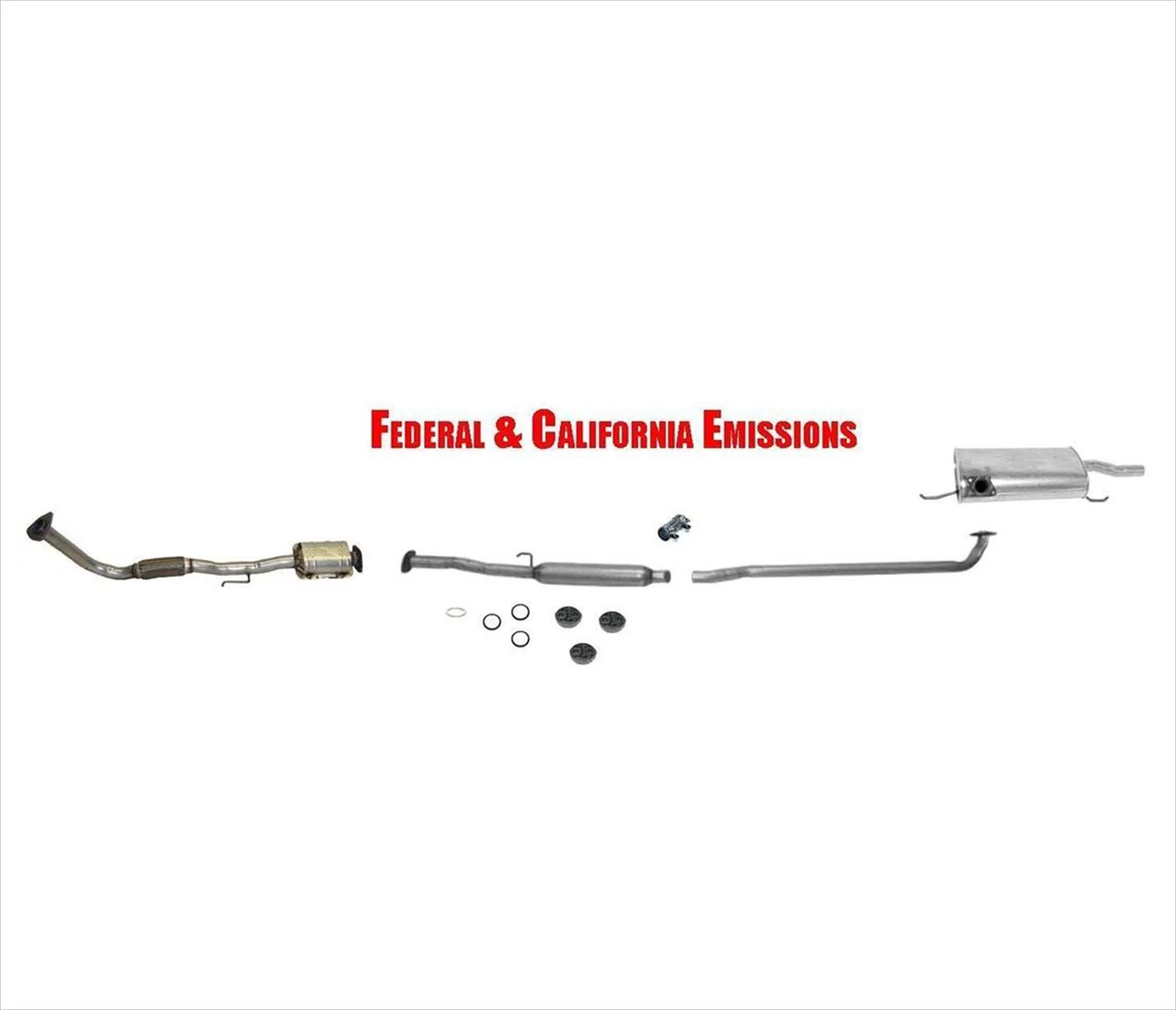 Converter Flex Pipe Muffler Exhaust for Toyota Camry 2.2L 94-96 4 Door Sedan
