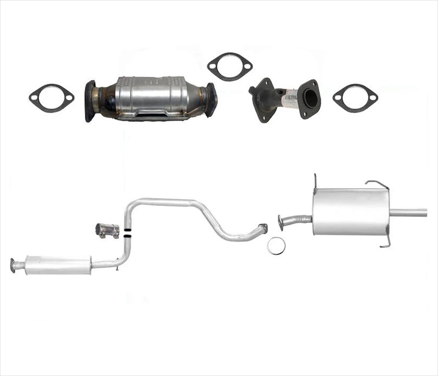 Converter O2 Port Pipe Resonator Muffler Fits1997 Nissan Maxima 3.0L