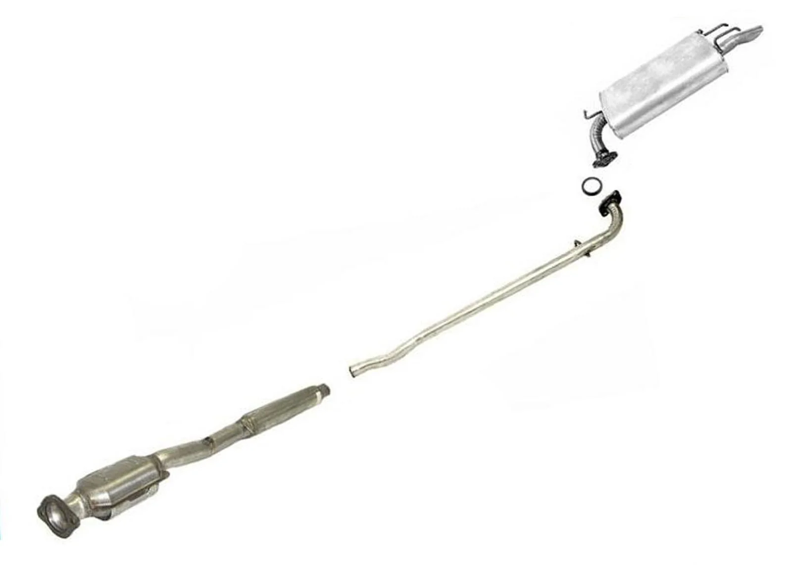 Converter Pipe & Muffler MADE IN USA for Lexus ES300 99-01 Toyota Avalon 00-04