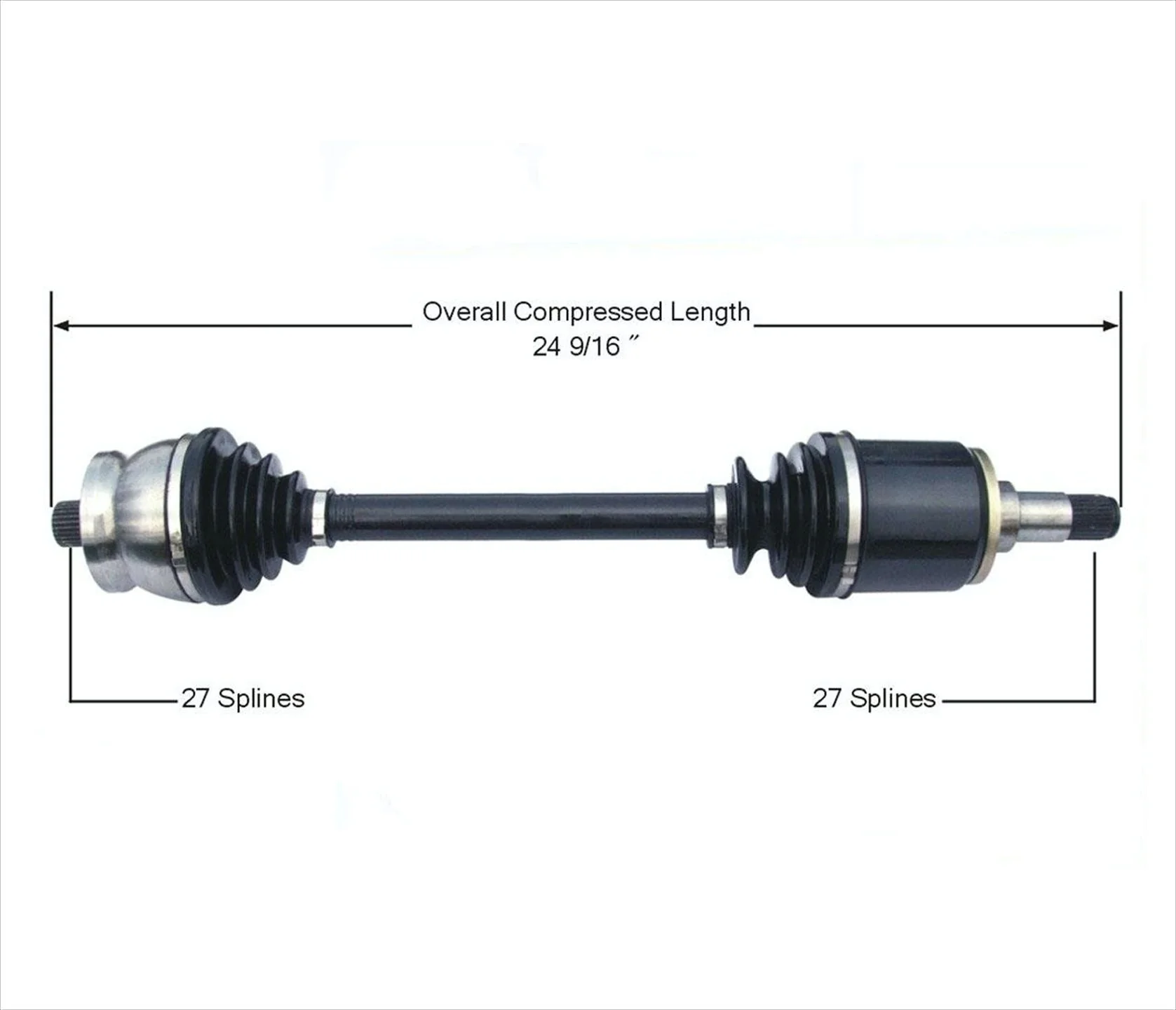 CV Axle Shaft For Mercedes Benz 76-81 300D 74-83 240D REAR REF 1233500410