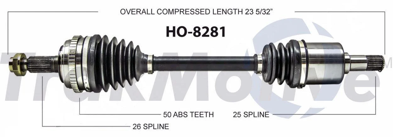 CV Axle Shaft- Front Left SurTrack HO-8281 fits 03-05 Honda Civic 1.3L Htbrid