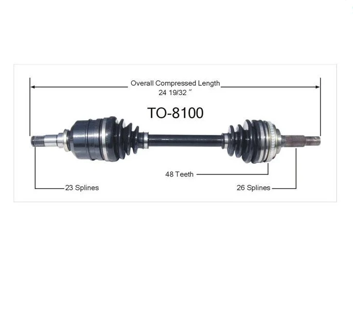 CV Axle Shaft- Front Left SurTrack TO-8100 fits 94-97 Toyota Celica ST 1.8L