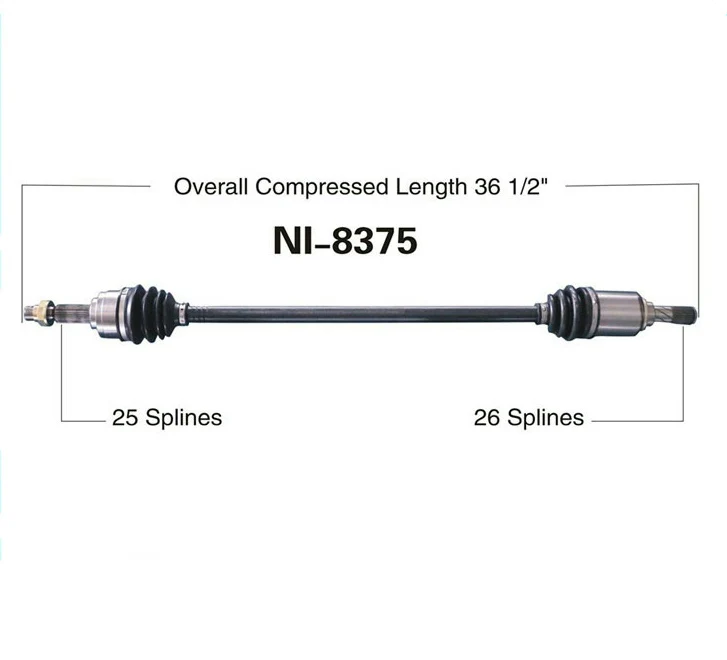 CV DRIVE AXLE SHAFT ASSEMBLY FRONT RIGHT SIDE FOR 12-13 NISSAN VERSA SEDAN STAND