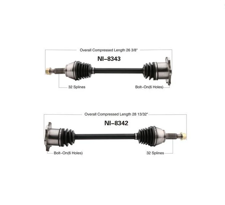 Rear Left & Right CV Axle Shaft Assembly For 2003-2008 INFINITI FX45